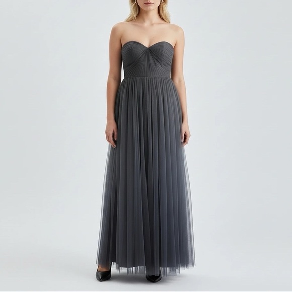 Jenny Yoo Dresses & Skirts - Jenny Yoo Collection Grey Strapless Dress